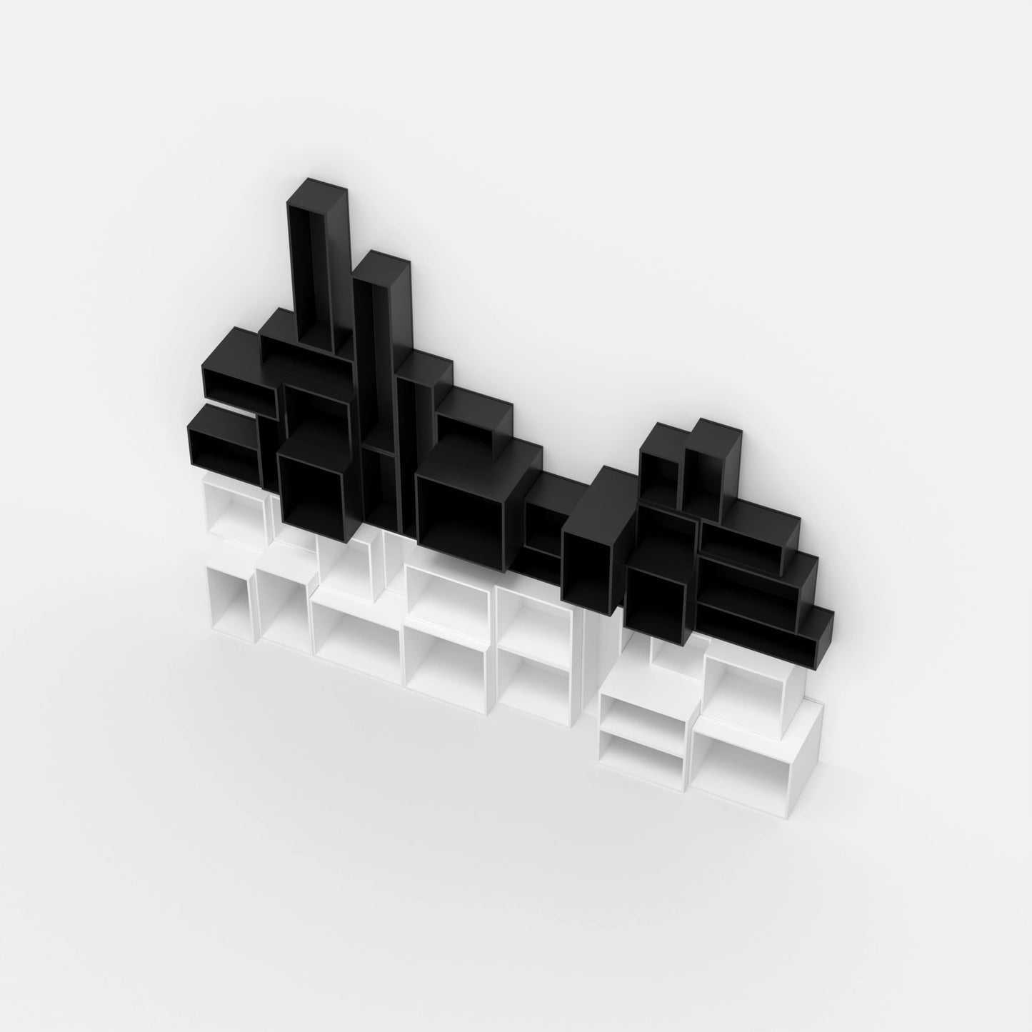 Étagère modulable RK166 vue du haut