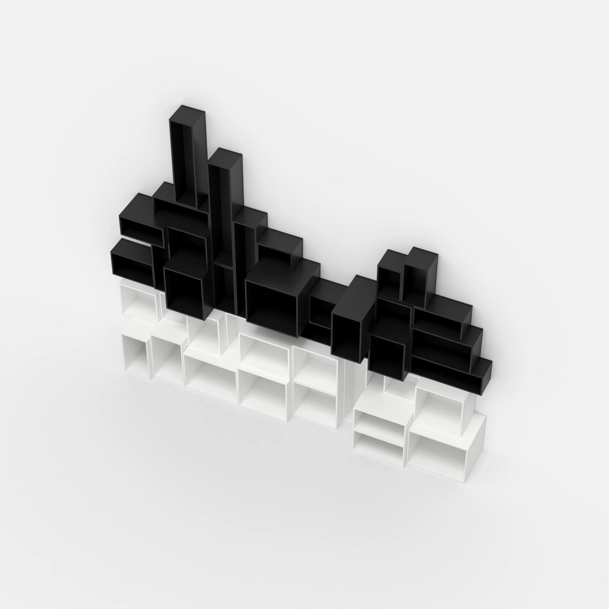 Étagère modulable RK166 vue du haut