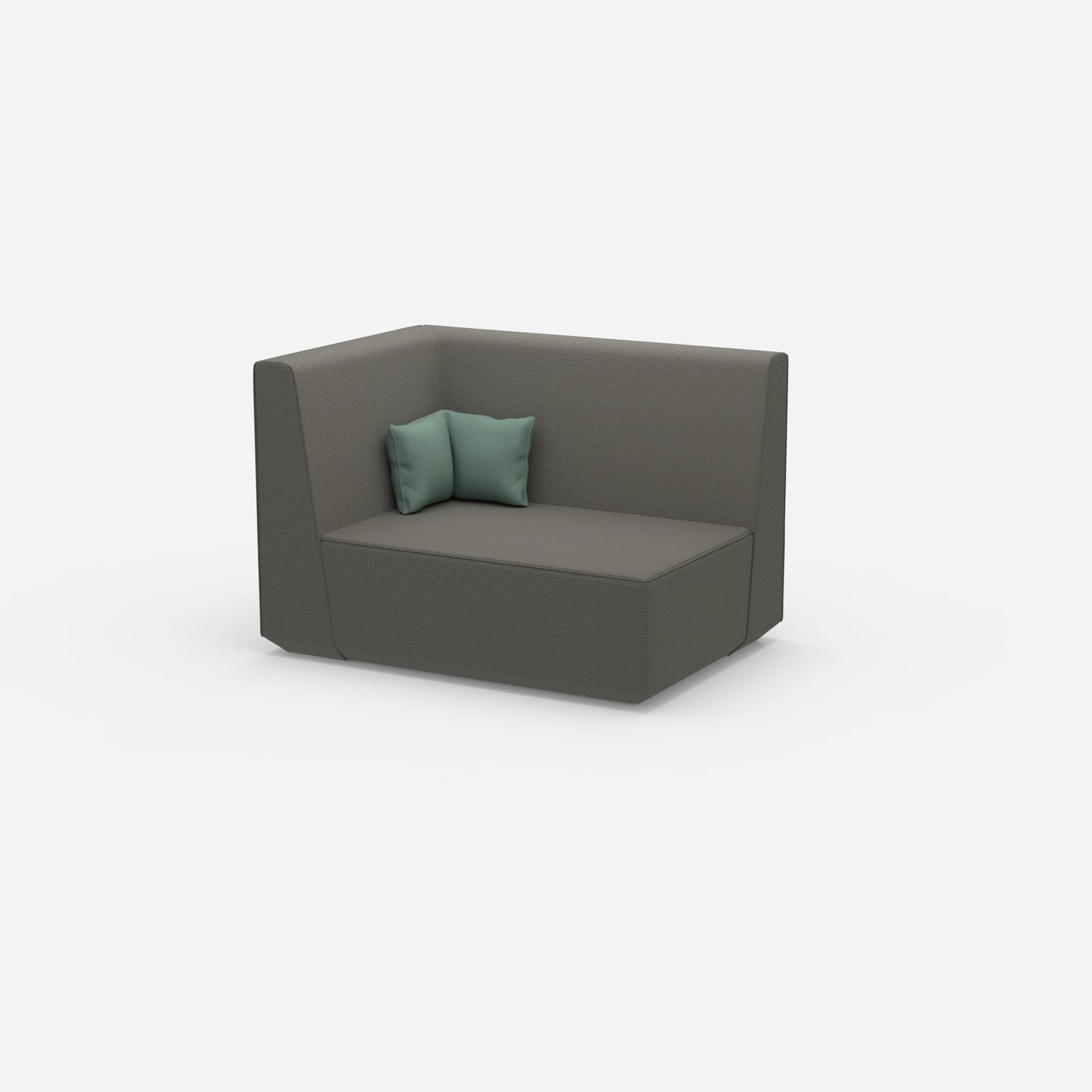Canapé modulable de 140 cm de large de côté