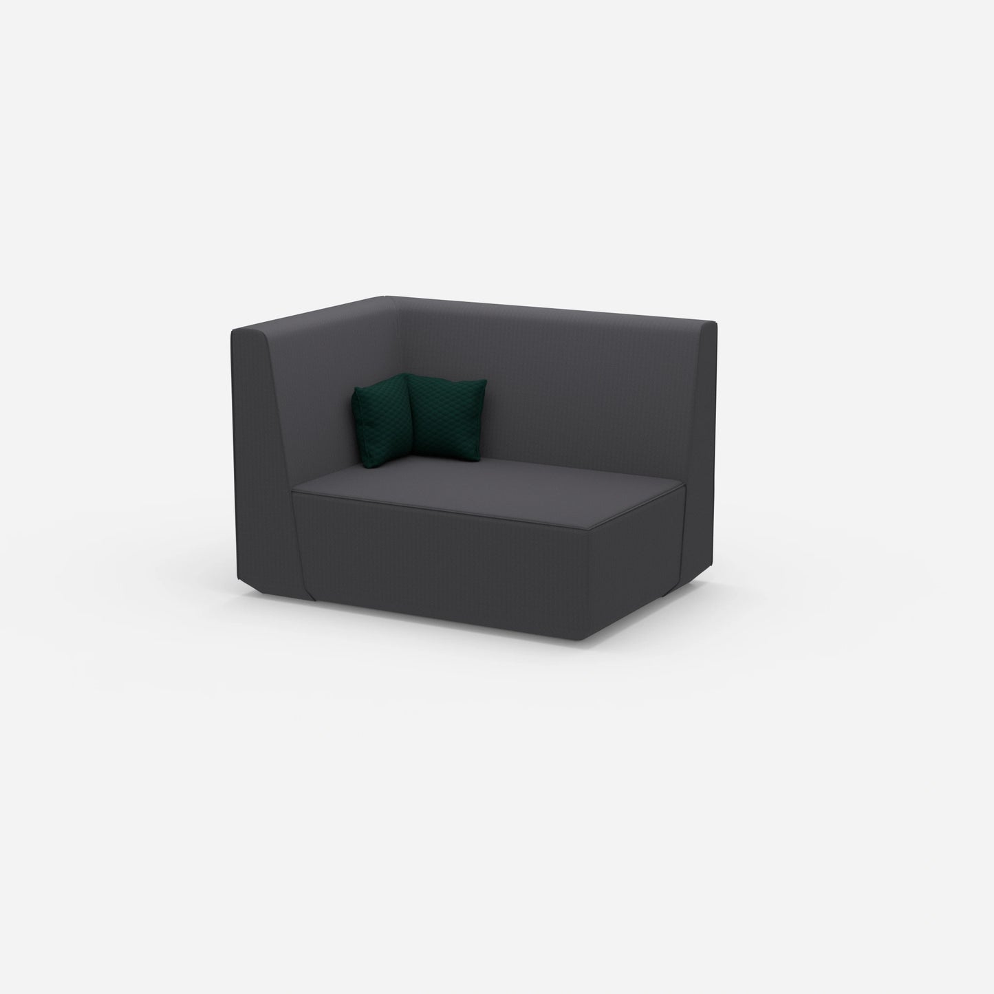 Canapé modulable de 140 cm de large de côté