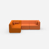 Canapé modulable paysage orange de face