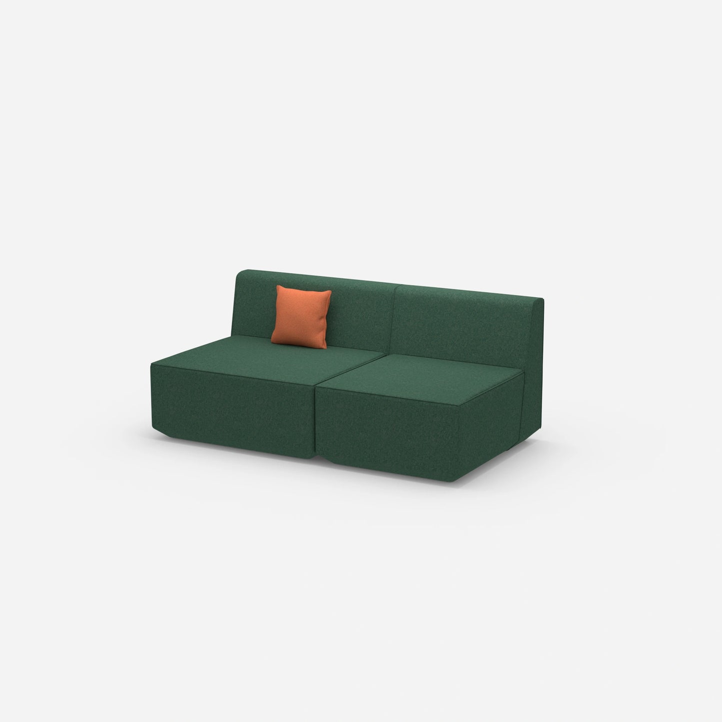 Canapé modulable multicolore 2 personnes de côté