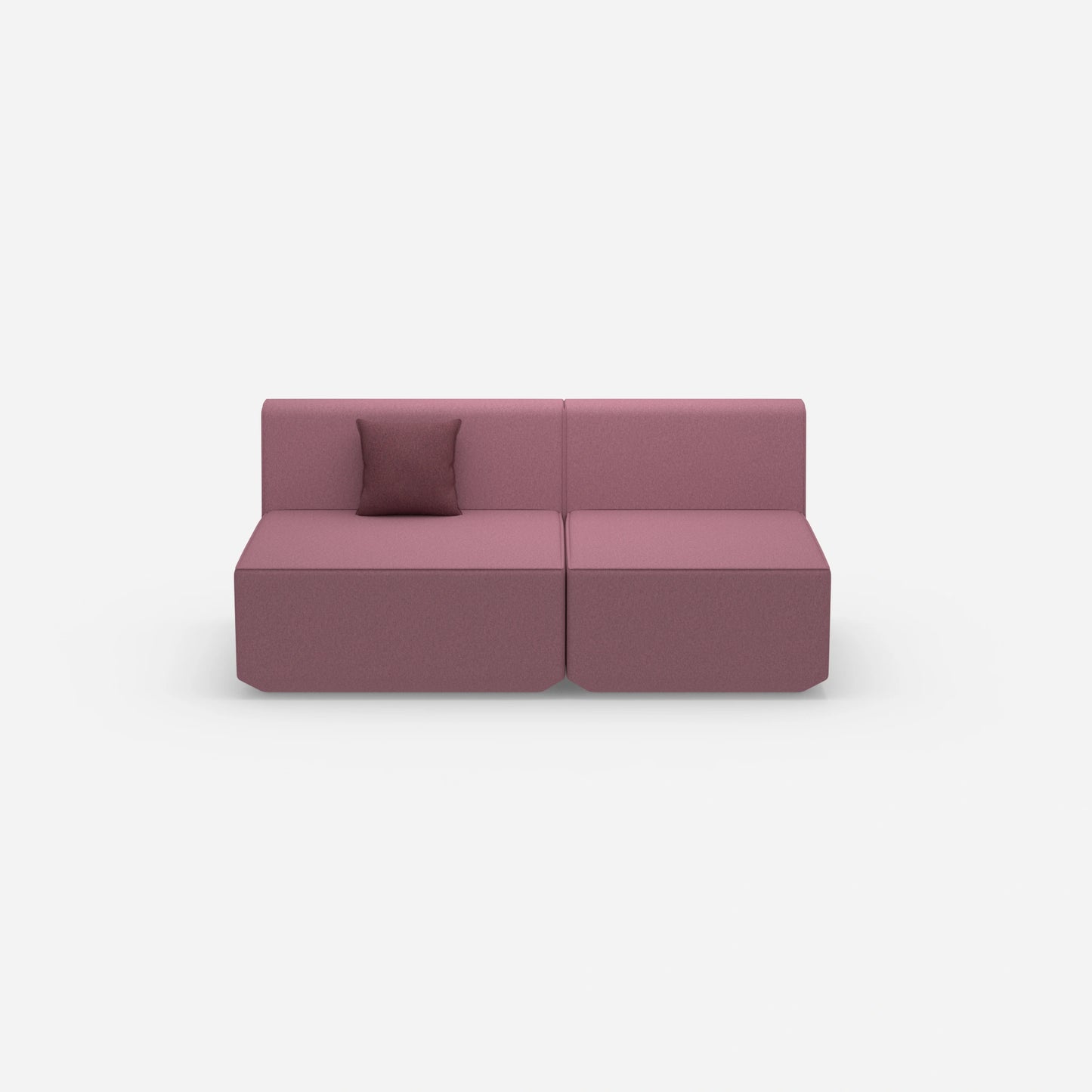 Canapé modulable coloré 2 personnes de face