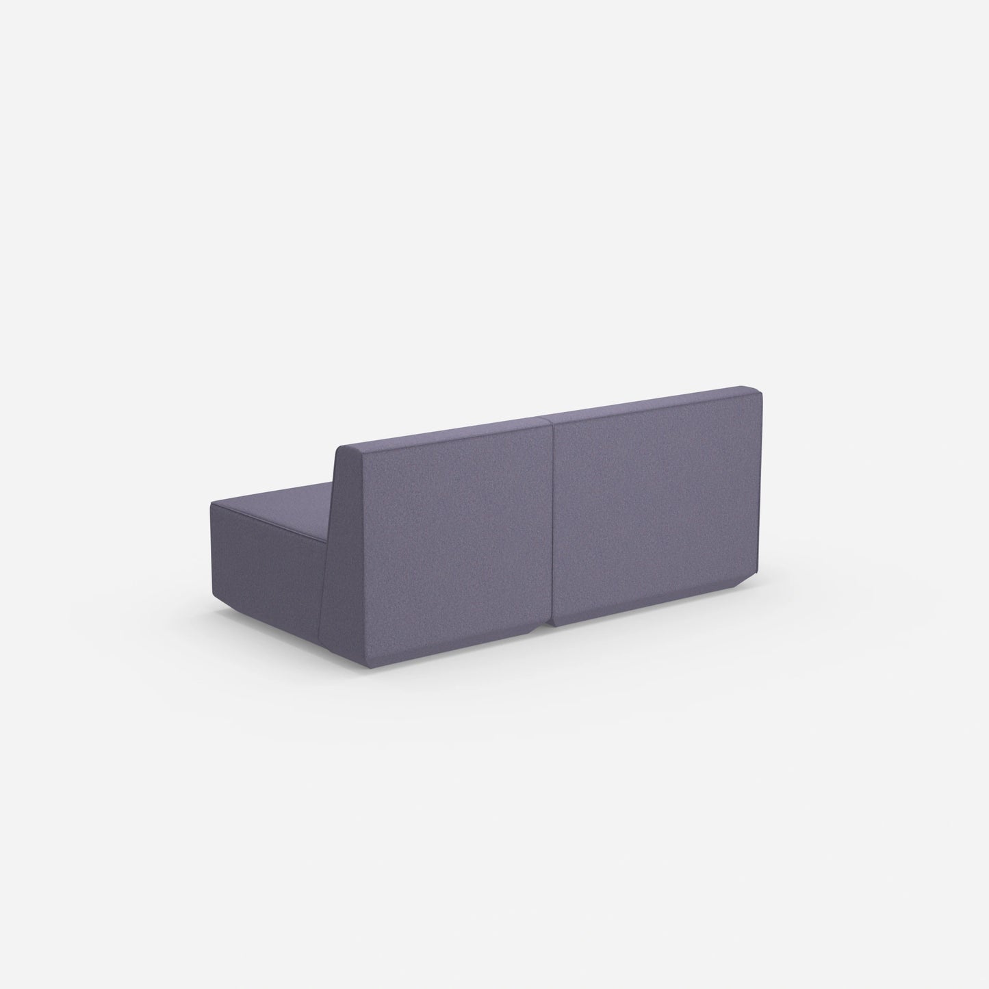 Canapé modulable multicolore 2 personnes de dos
