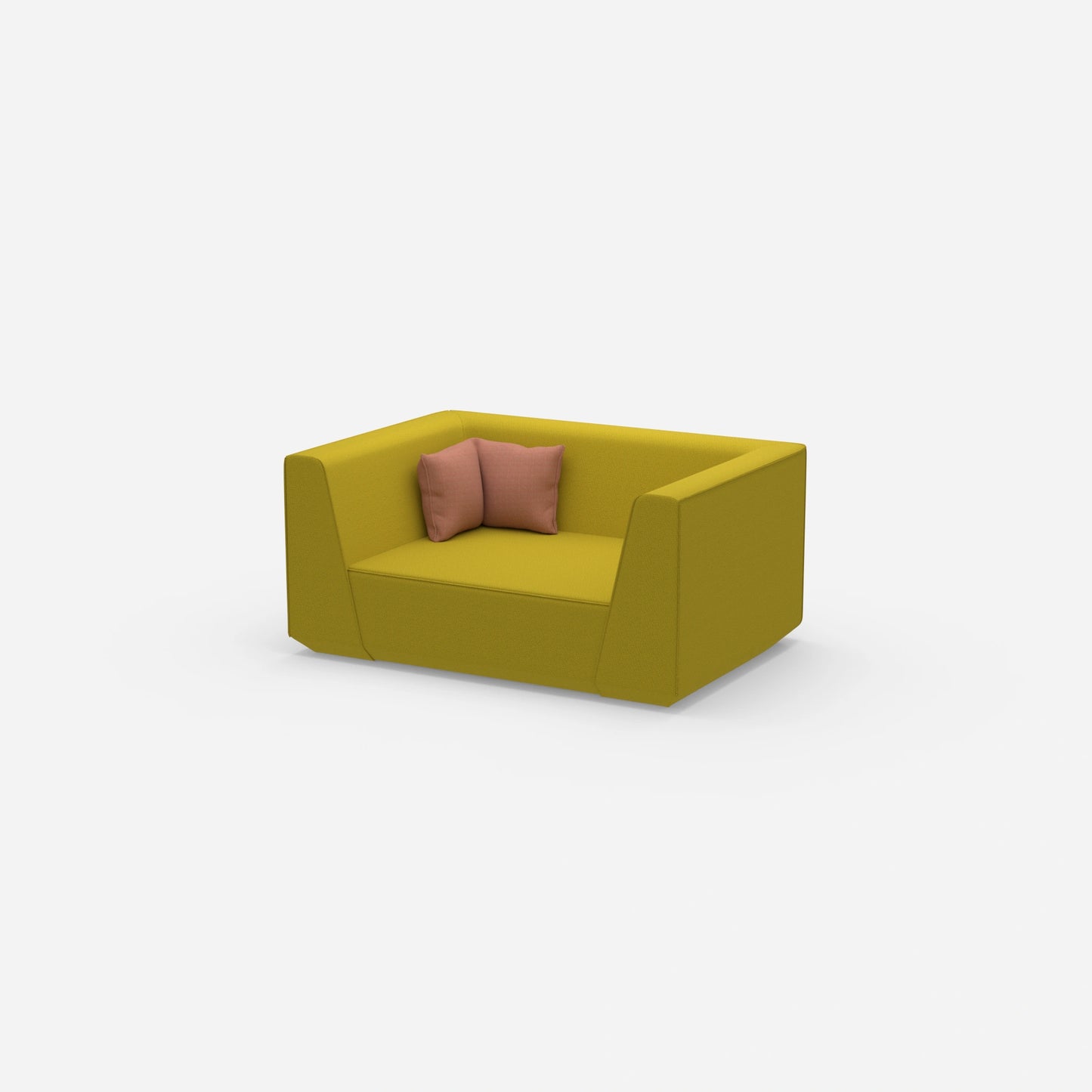 Canapé modulable moderne vu de côté