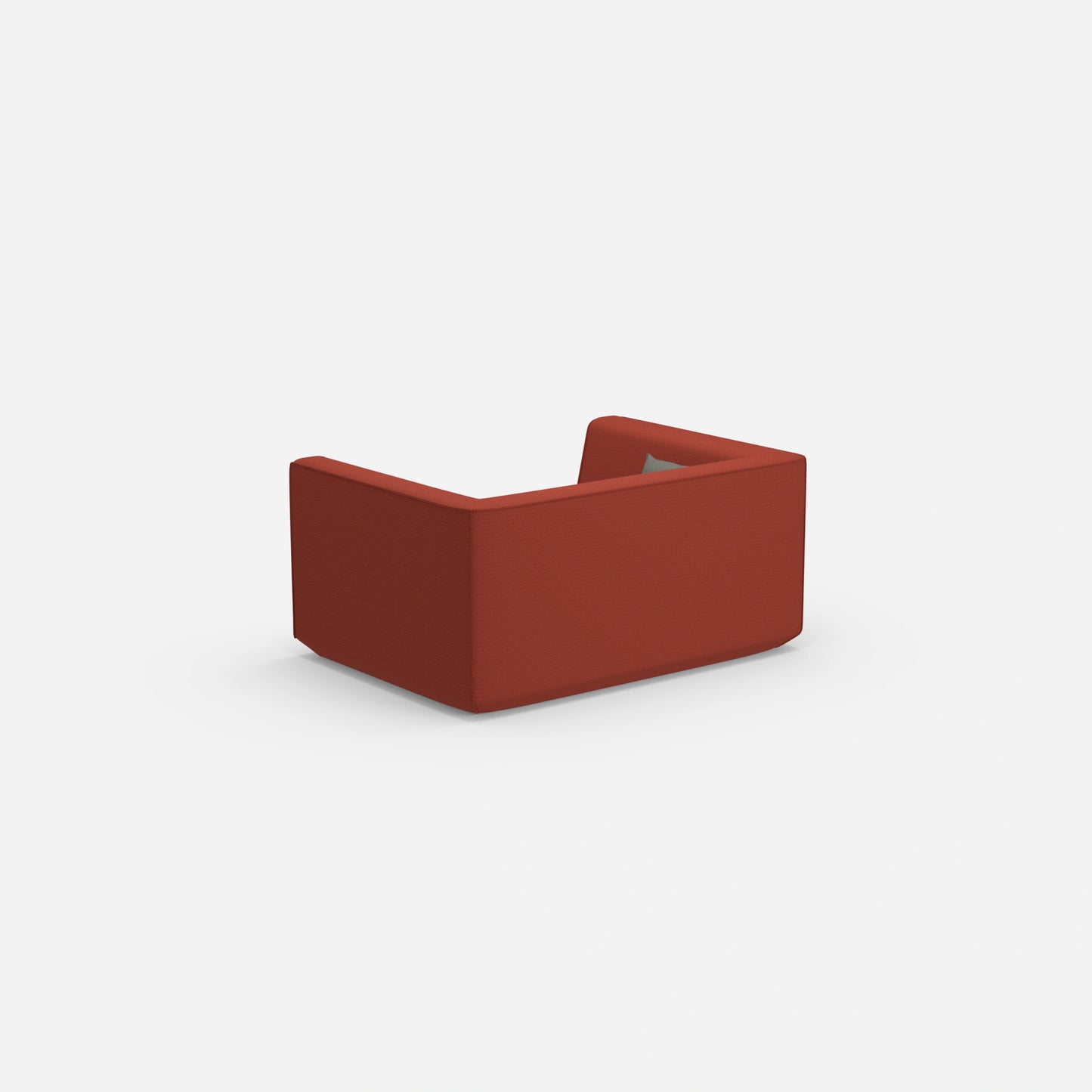 Canapé modulaire moderne vu de l'arrière