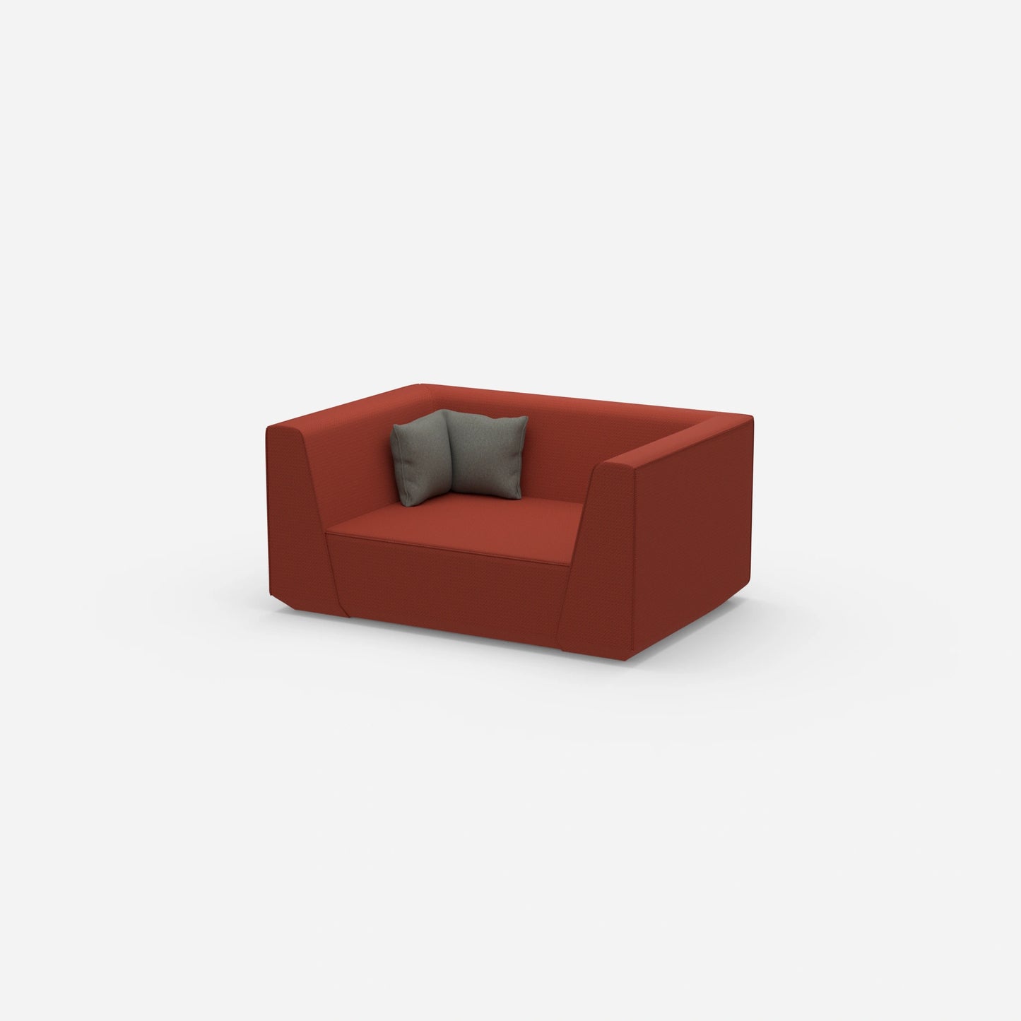 Canapé modulable moderne vu de côté