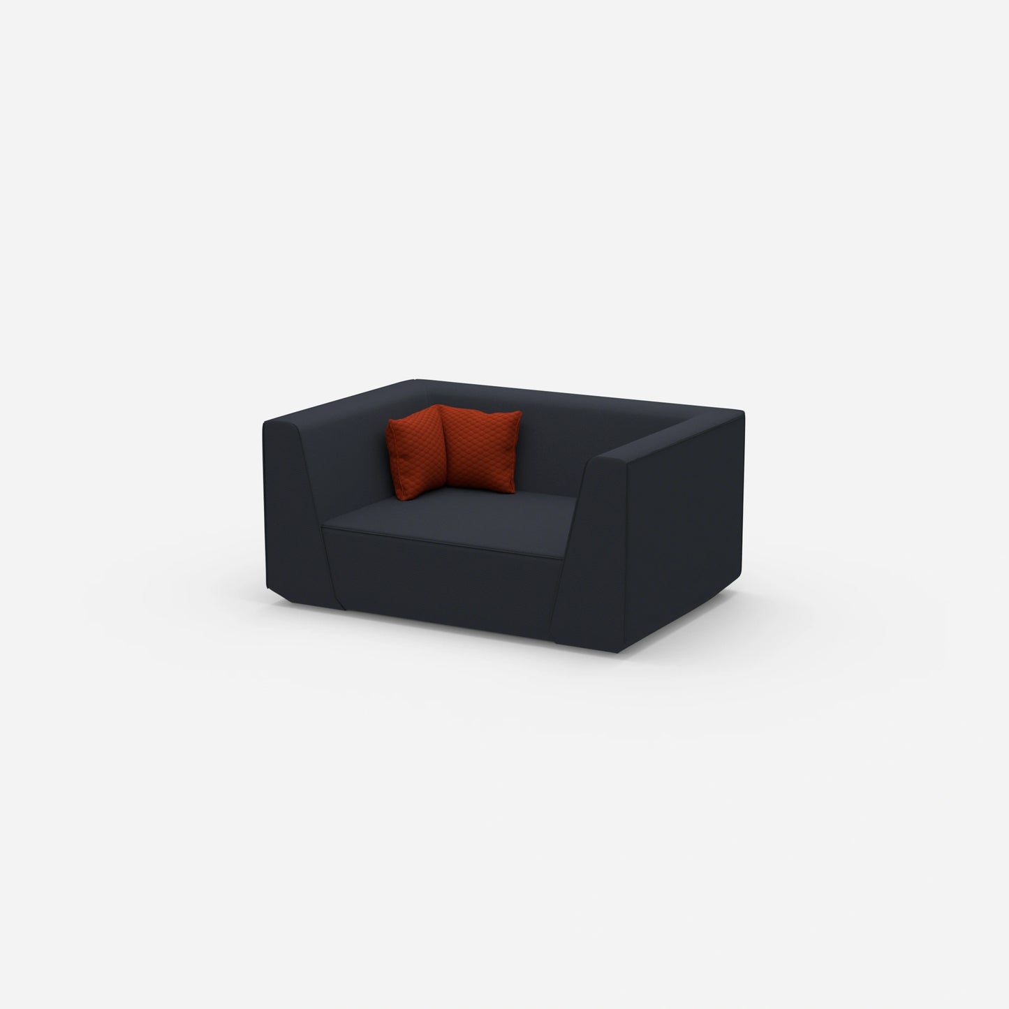Canapé modulable moderne vu de côté