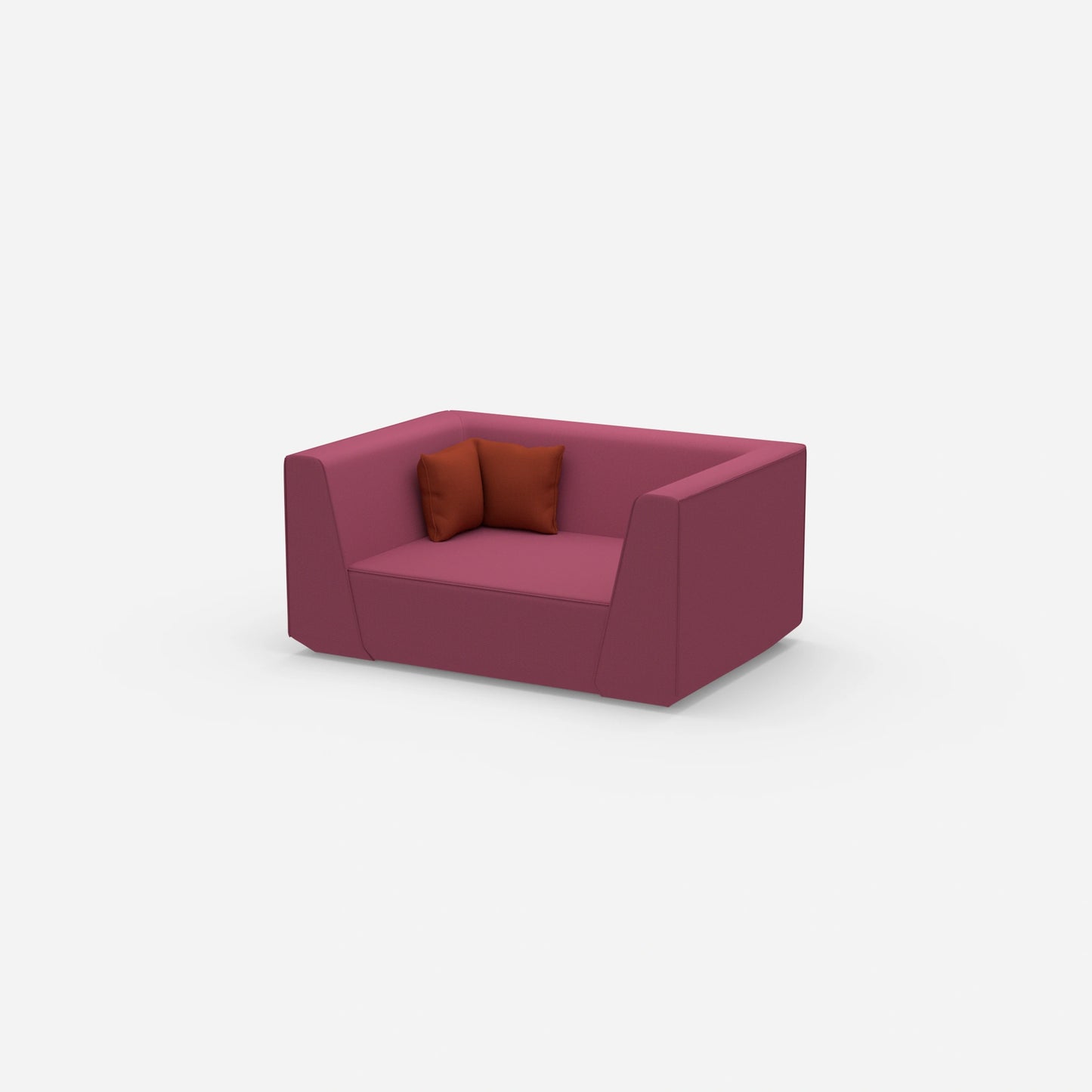 Canapé modulable moderne vu de côté