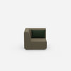 Fauteuil bas vu de face