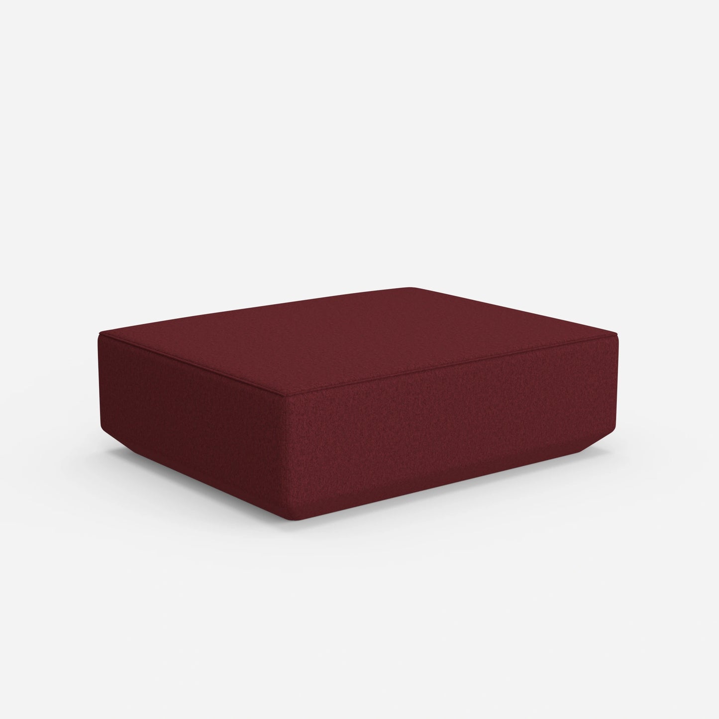 Pouf en violet de derrière