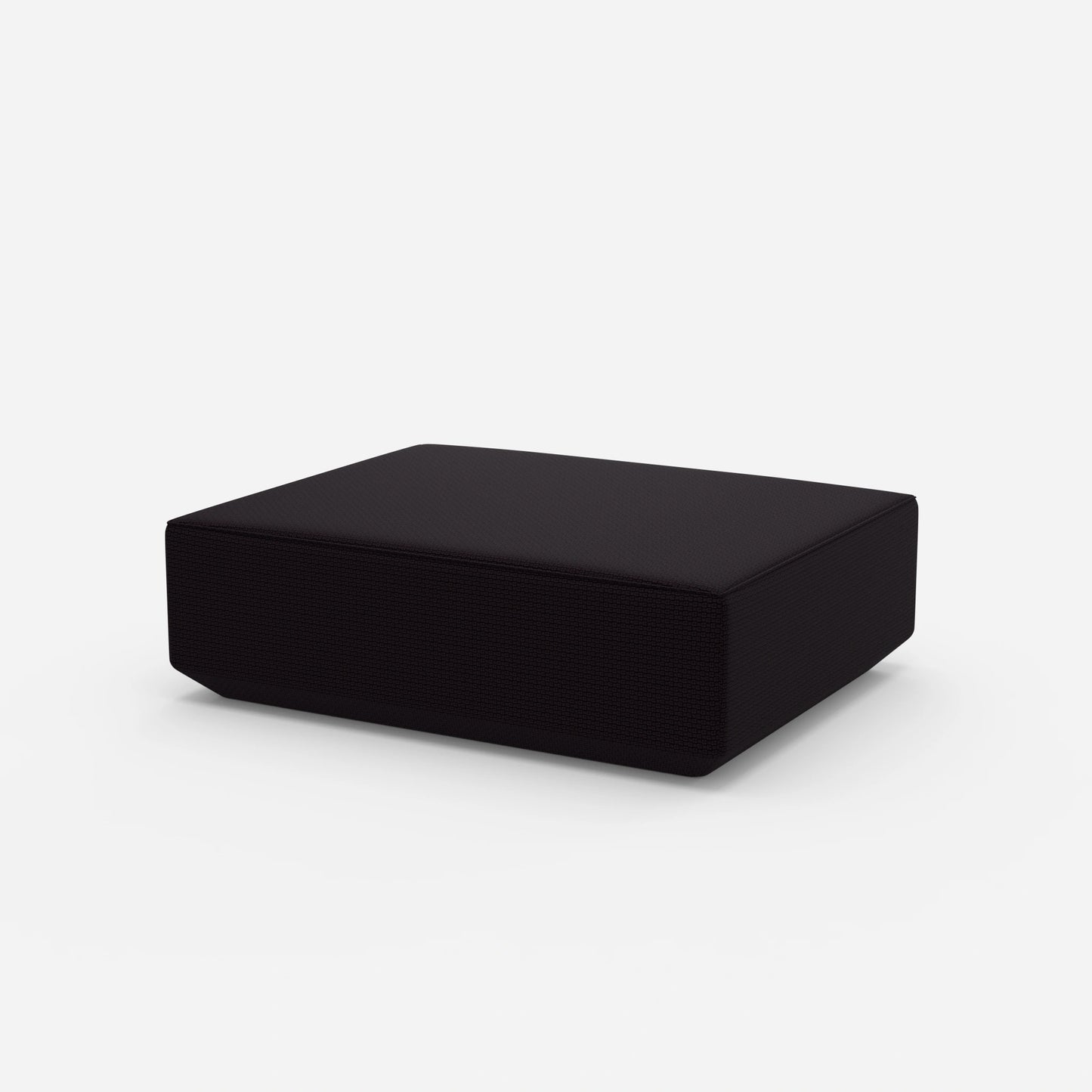 Pouf violet vu de côté