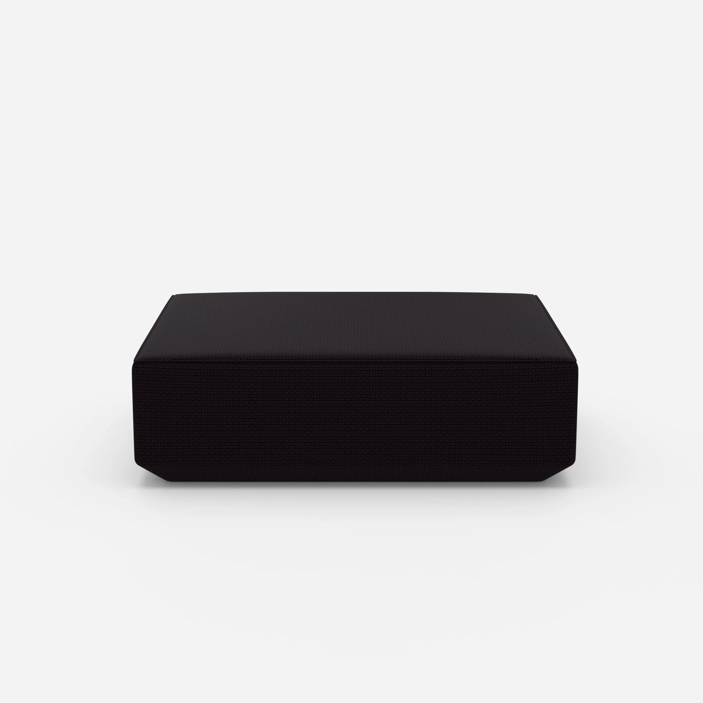 Pouf en violet de face