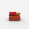 Pouf carré de face