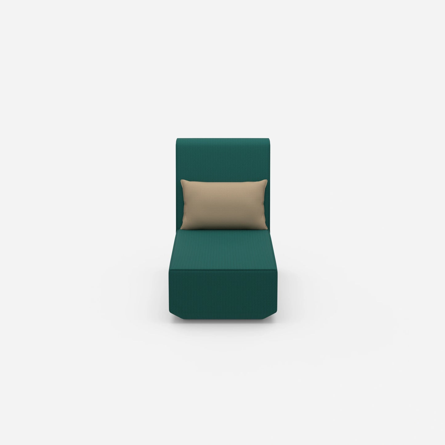 Récamière pour petits espaces modulable de face