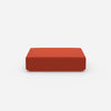Pouf rouge de face