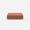 Pouf rouge de face