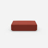 Pouf rouge de face