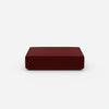 Pouf rouge de face