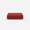 Pouf rouge de face