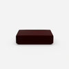 Pouf rouge de face