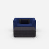 Fauteuil avec repose-pieds de face