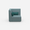 Fauteuil pétrole de face