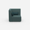 Fauteuil pétrole de face