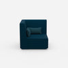 Fauteuil pétrole de face