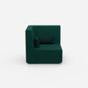 Fauteuil pétrole de face