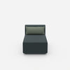 Fauteuil type Longseat vu de face