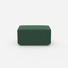 Pouf en vert de face