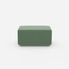 Pouf en vert de face
