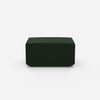 Pouf en vert de face