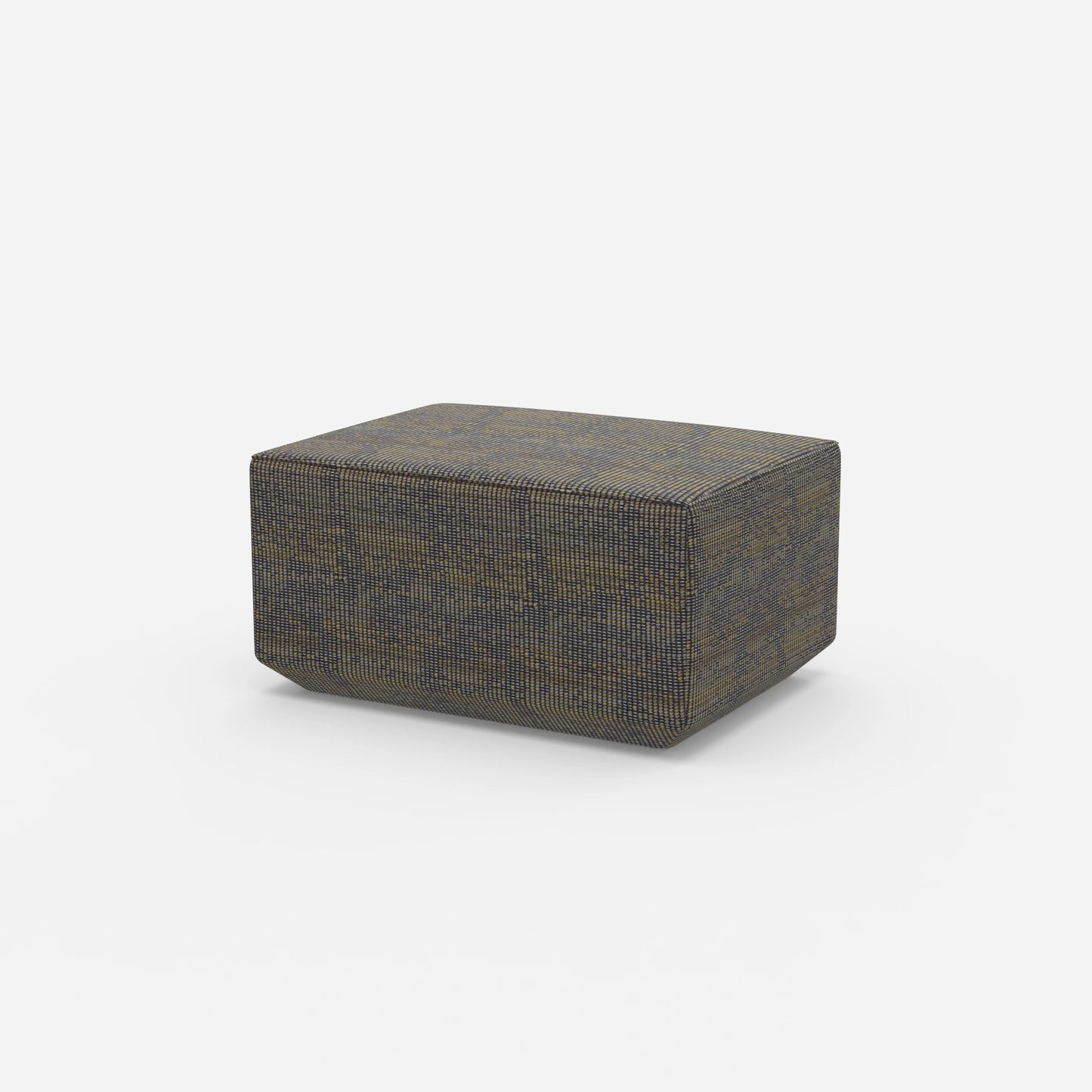 Pouf en vert vu de côté
