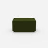 Pouf en vert de face