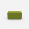 Pouf en vert de face