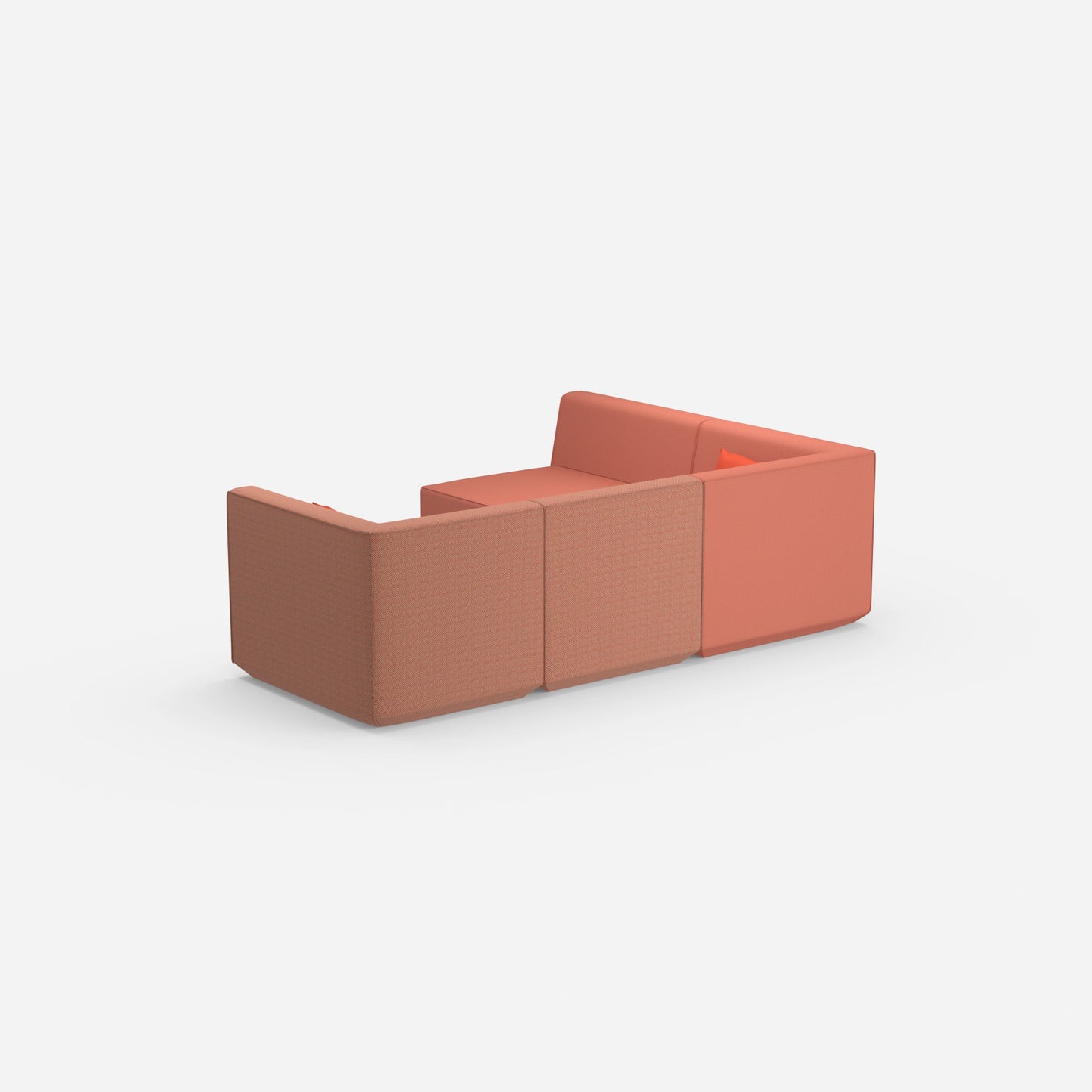 Coin canapé orange de derrière