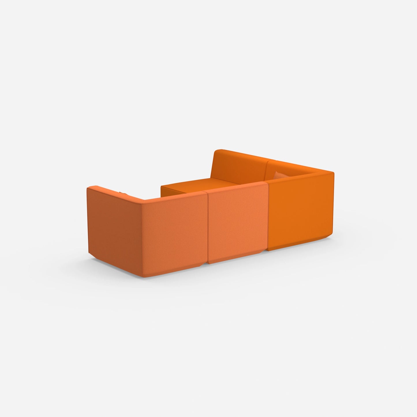 Coin canapé orange de derrière