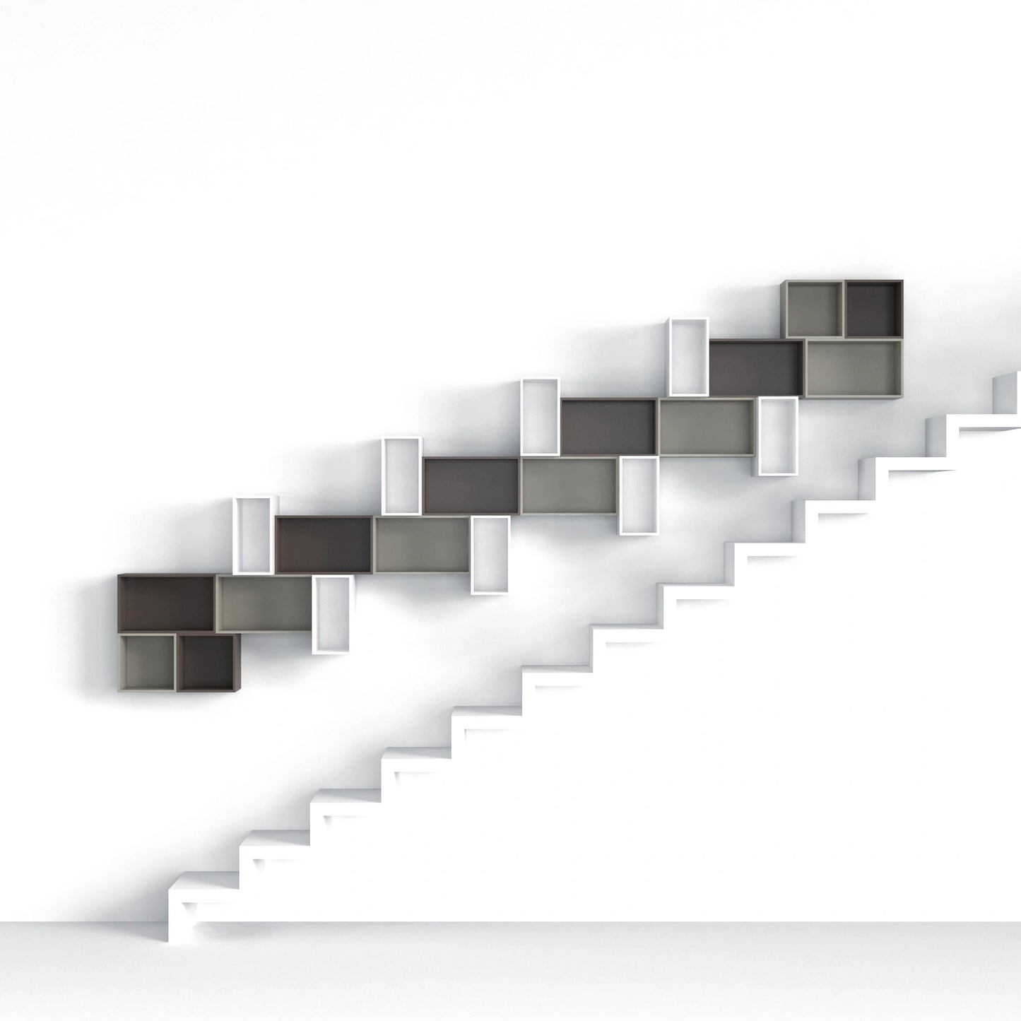 Étagère d'escalier RK055 vue de face