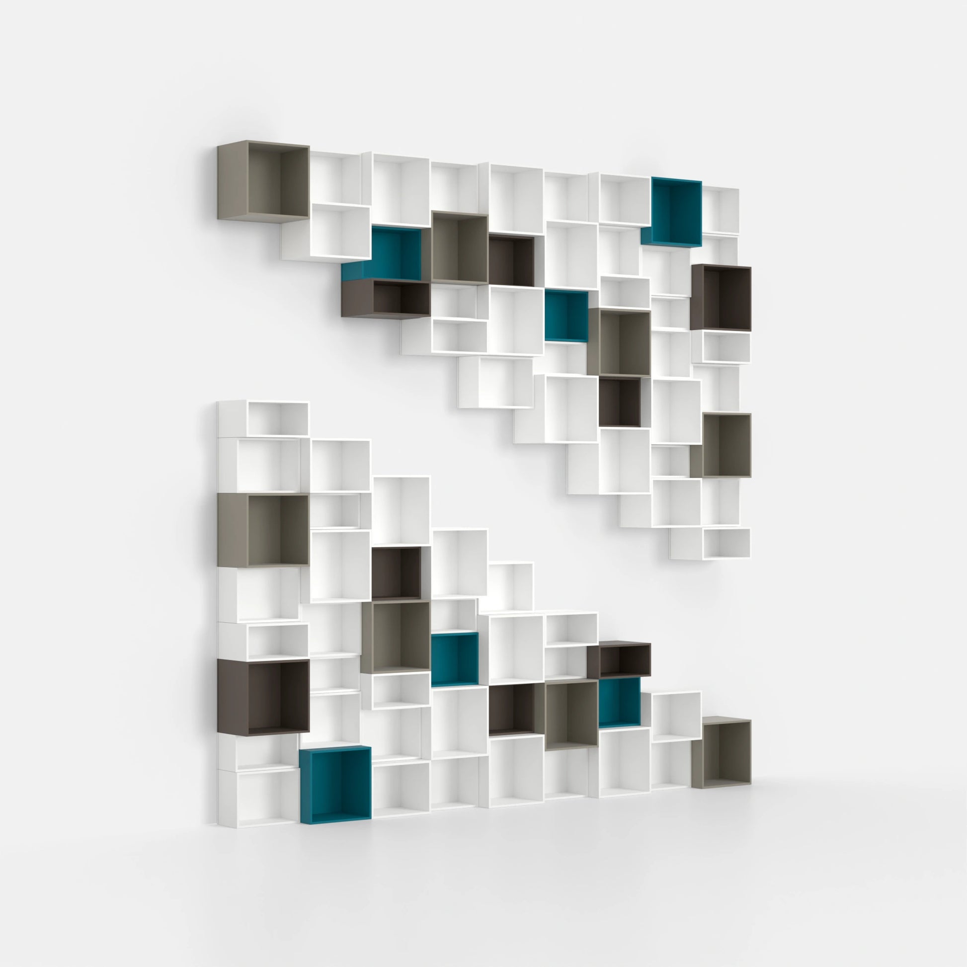 Meuble escaliers cube RK083 depuis la droite