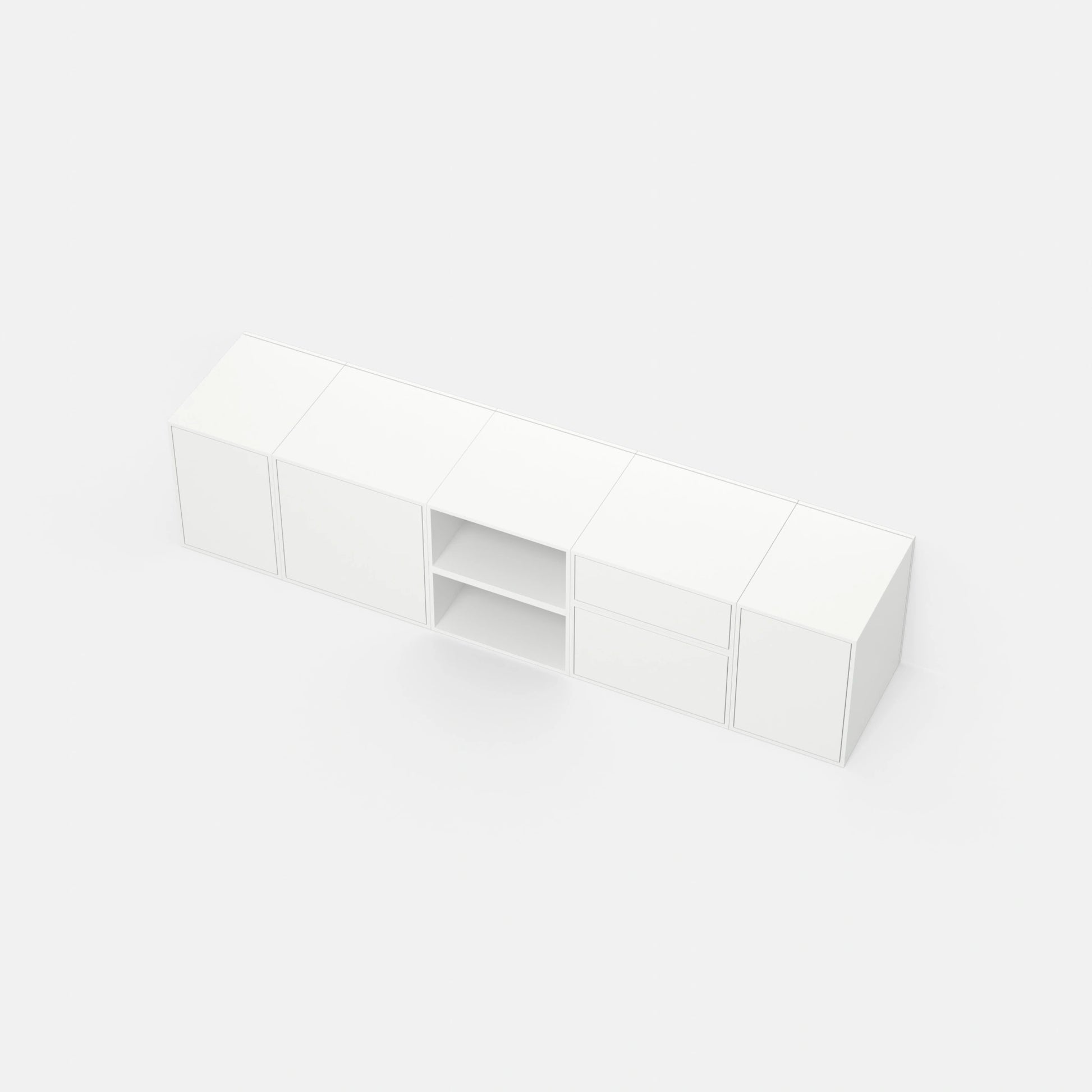 Étagère à portes RK015 d'en haut