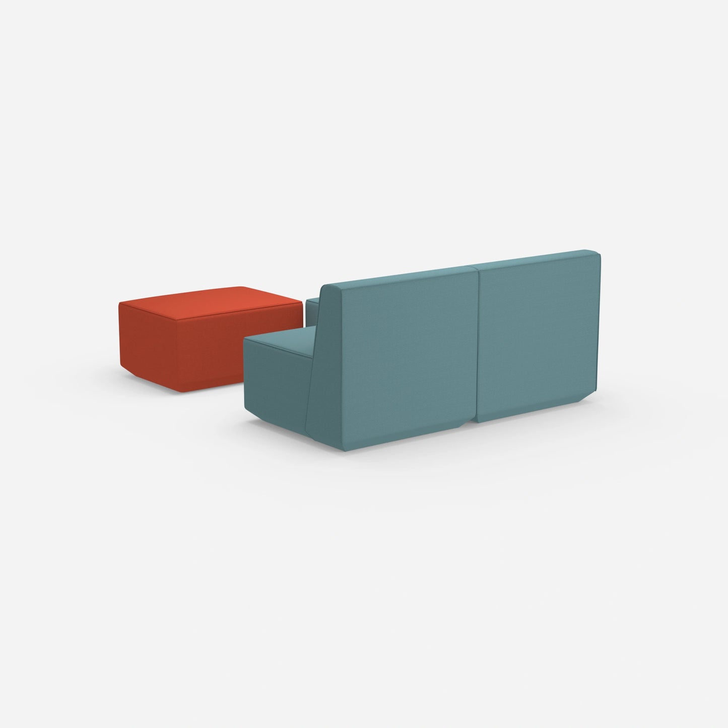 Canapé modulaire deux places avec fonction de l'arrière