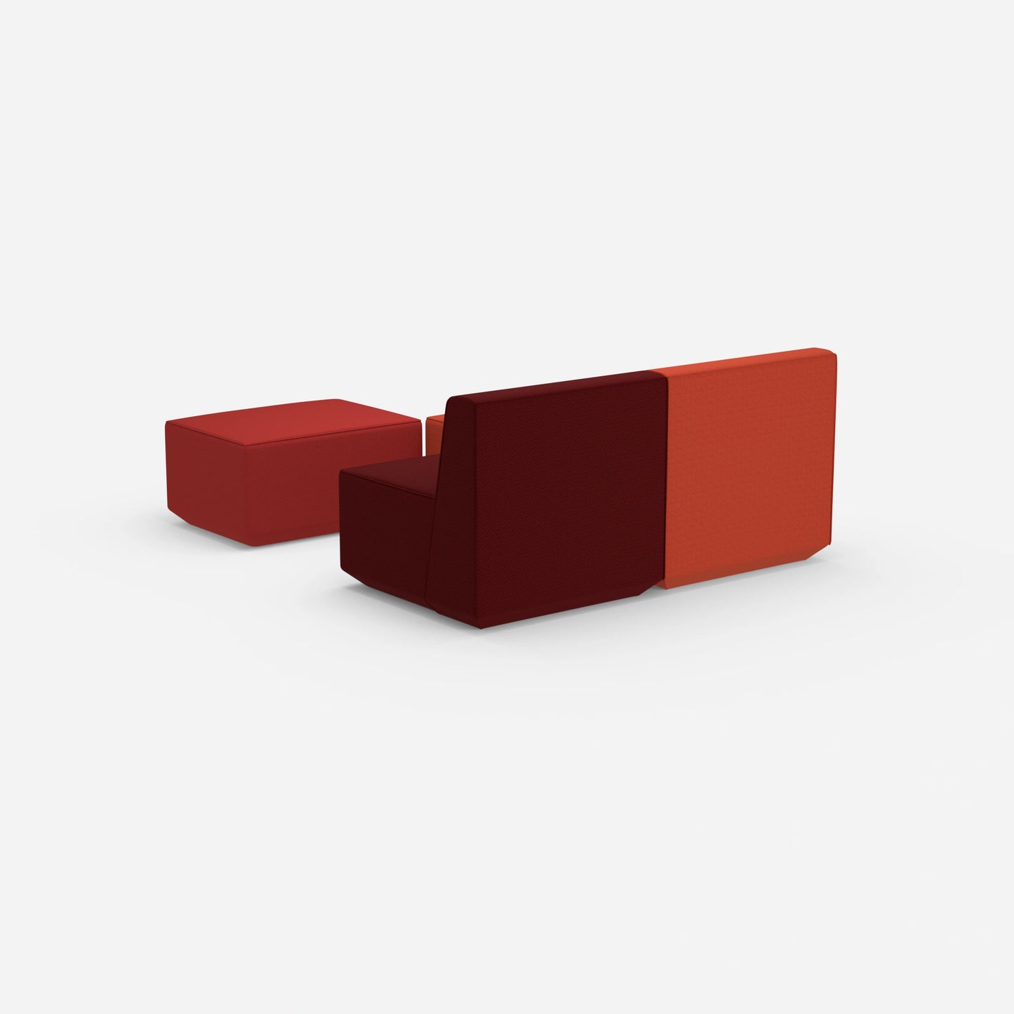 Canapé modulaire deux places avec fonction de l'arrière