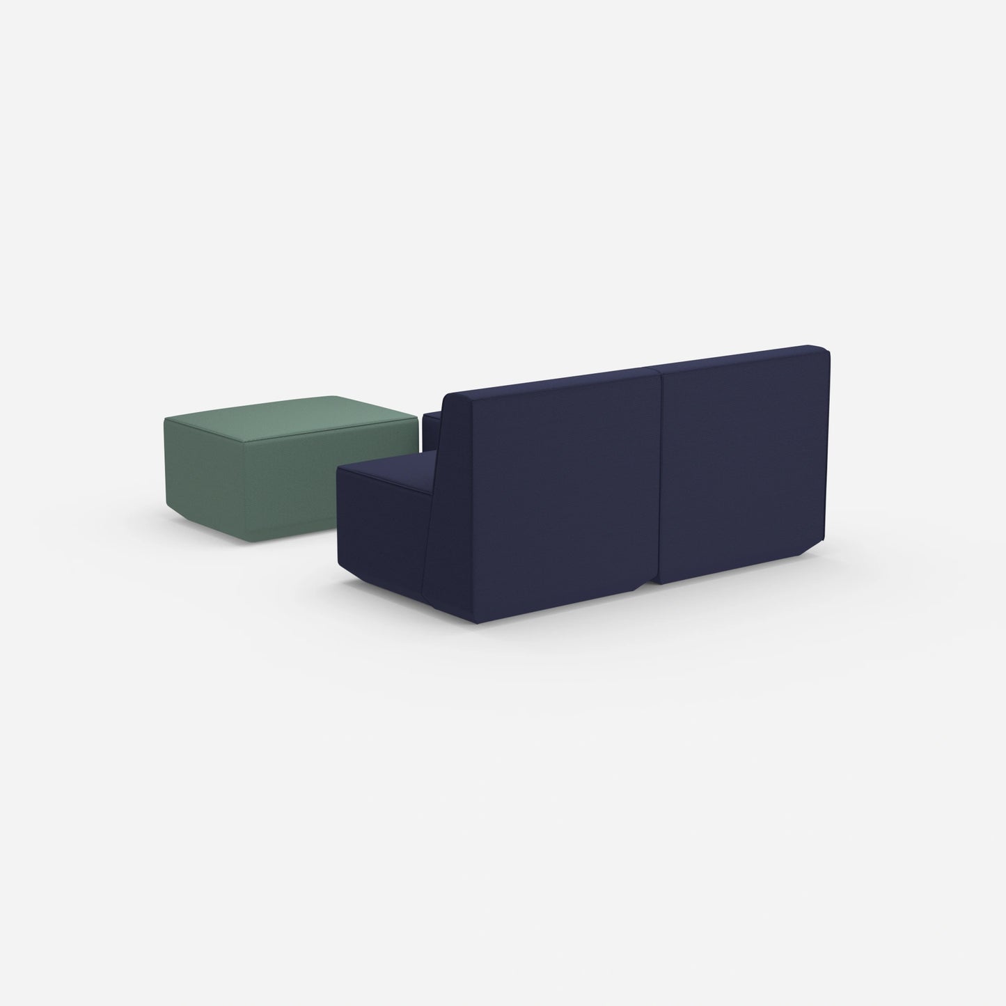 Canapé modulaire deux places avec fonction de l'arrière