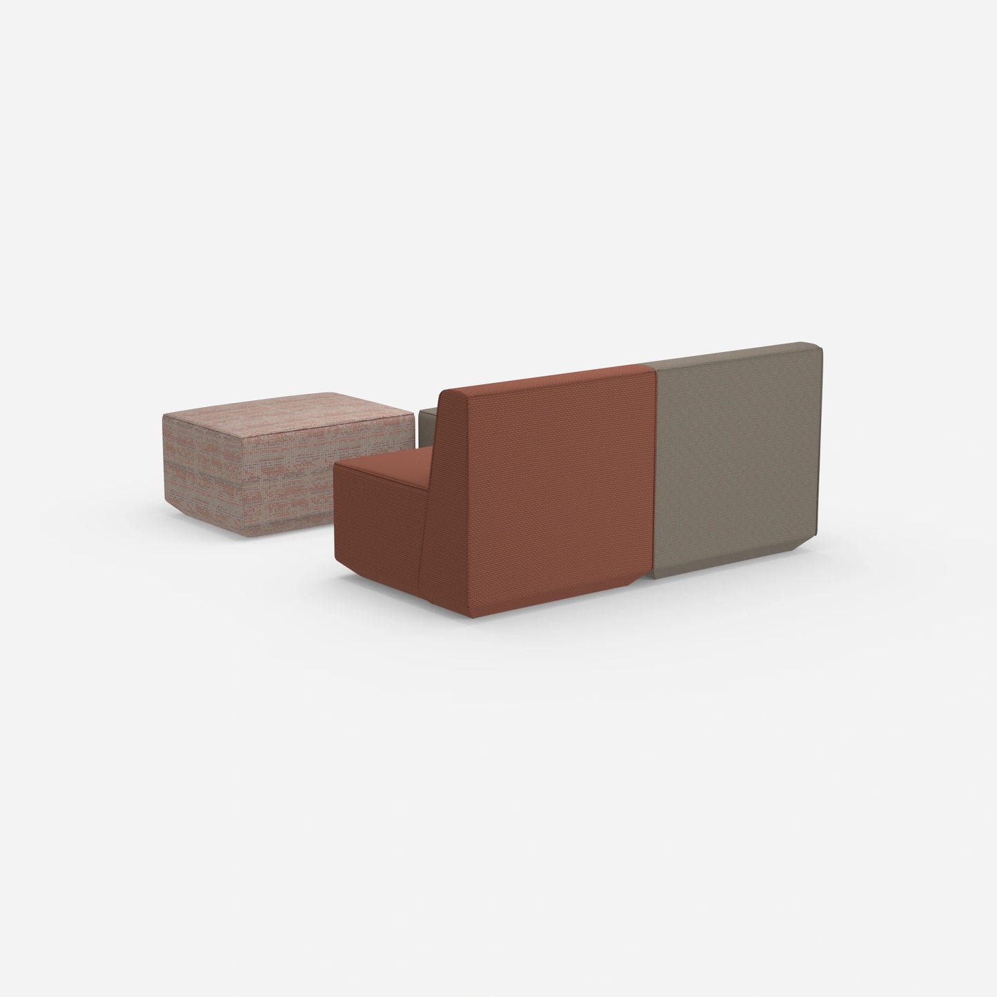 Canapé modulaire deux places avec fonction de l'arrière