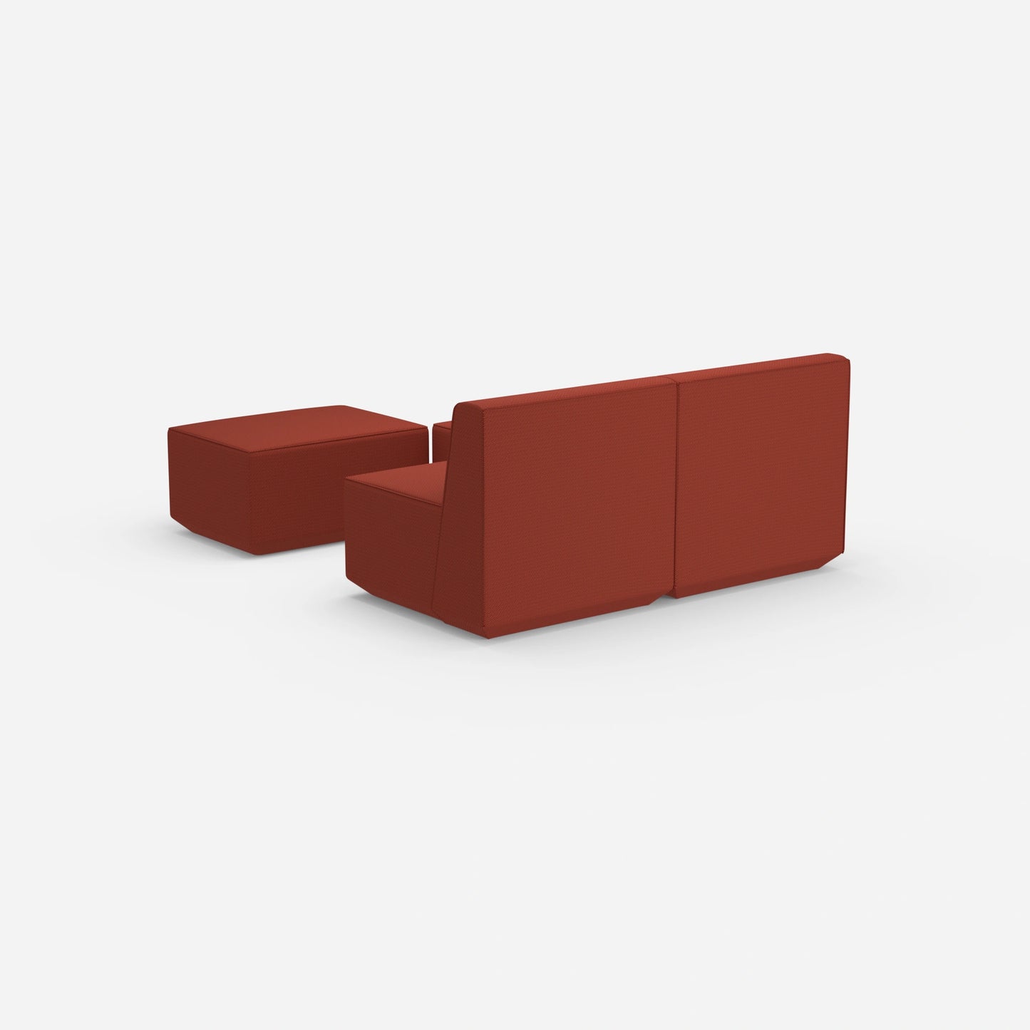 Canapé modulaire deux places avec fonction de l'arrière