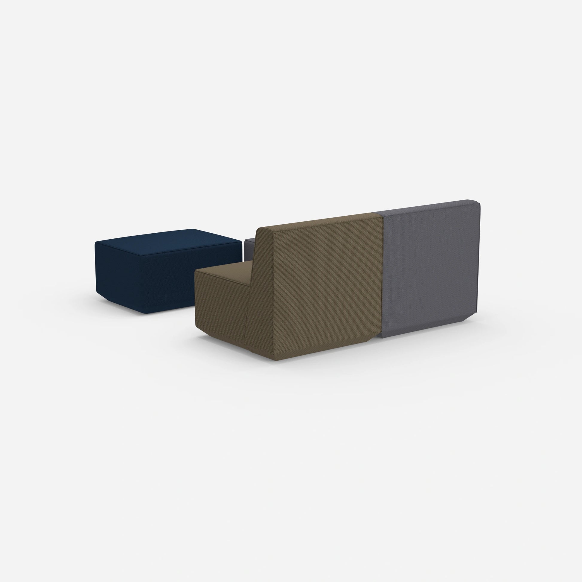 Canapé modulaire deux places avec fonction de l'arrière