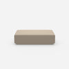 Pouf color crema dal davanti