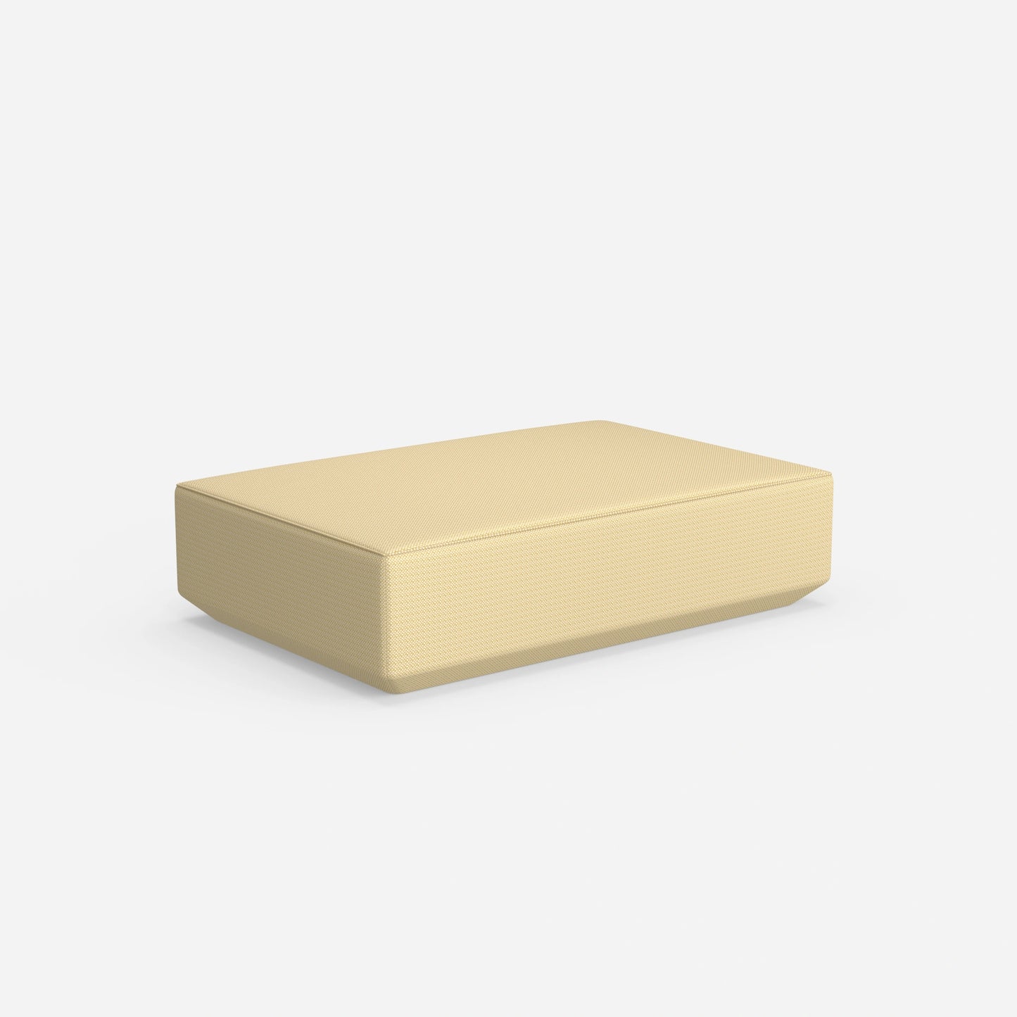 Pouf color crema da dietro